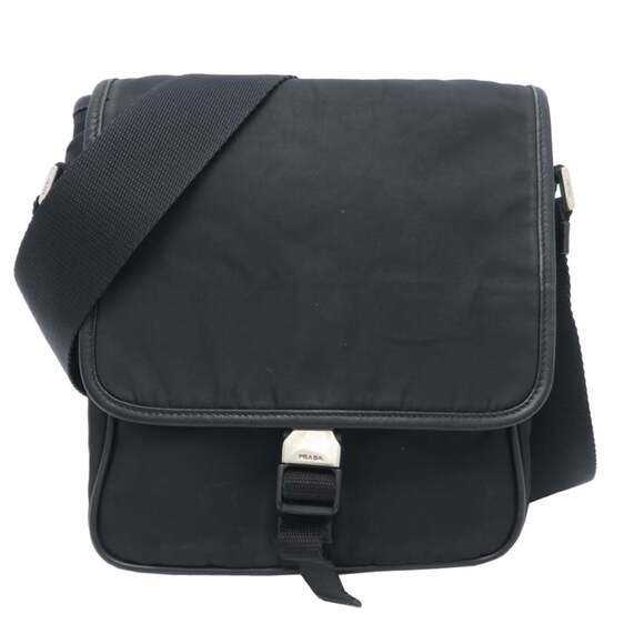 Prada Men's Shoulder Bag V167 Nylon Black